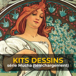 Kits dessins : série Mucha (en téléchargement)